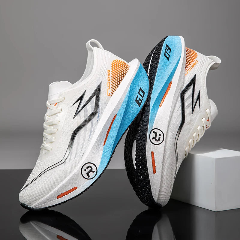 2026 Air Cushion Jogging Shoes Running Shoes Carbon Board Marathon Men Sports Breathable Lightweight Women's Nonskid Sneakers