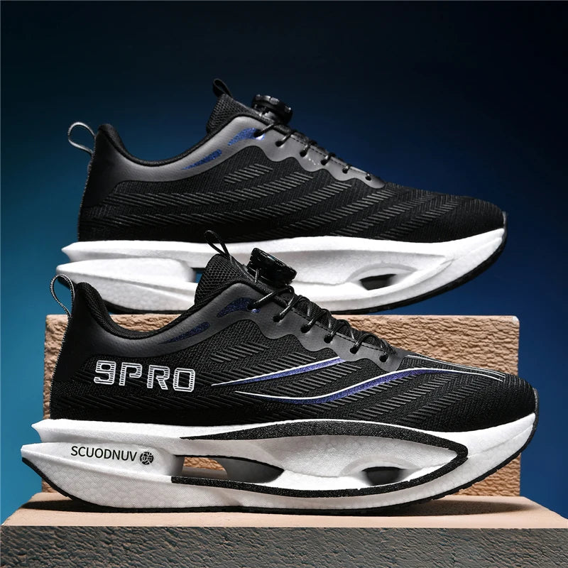 Men Casual Sports Running Shoes Carbon Board Marathon Training Breathable Women's Jogging Athletic Nonskid Walking Sneakers