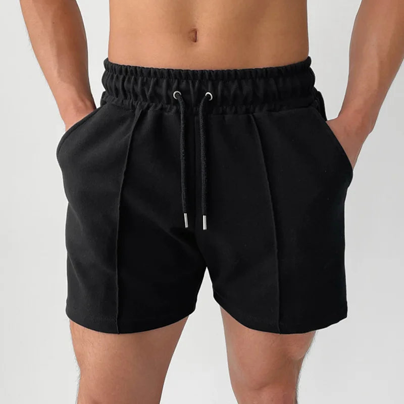 Men Summer Cotton Shorts Loose Casual Running Shorts Breathable Gym Beach Shorts Training Sport Basketball Shorts Man Clothing