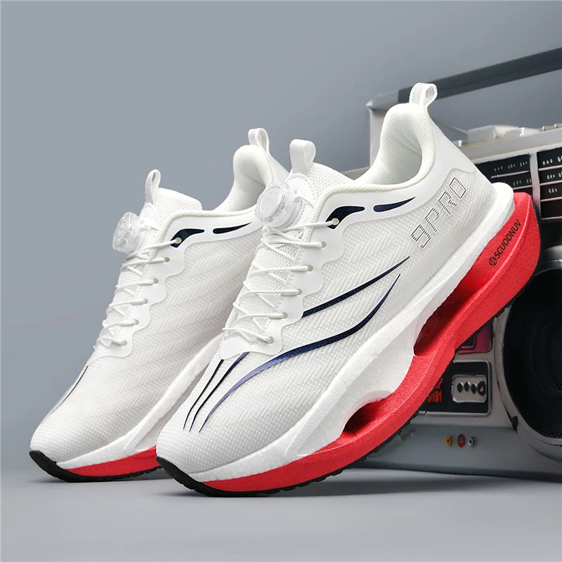 Men Casual Sports Running Shoes Carbon Board Marathon Training Breathable Women's Jogging Athletic Nonskid Walking Sneakers