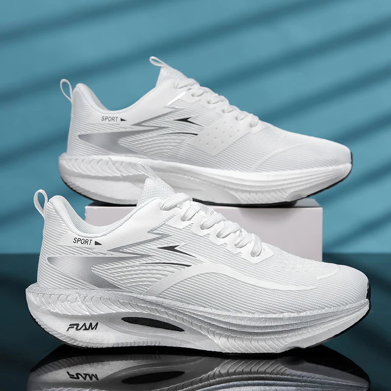 2026 New Men Sports Running Shoes Carbon Board Air Cushion Breathable Lightweight Women's Comfortable Athletic Nonskid Sneakers