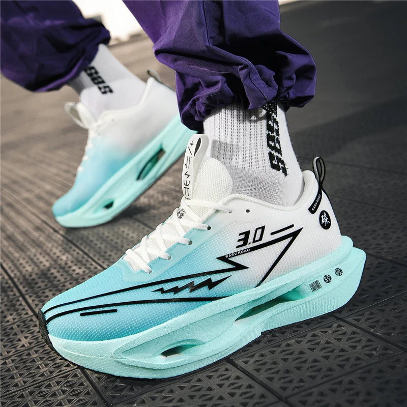 Running Shoes Carbon Board Professional Marathon Men Sports Breathable Lightweight Women's Comfortable Athletic Nonskid Sneakers