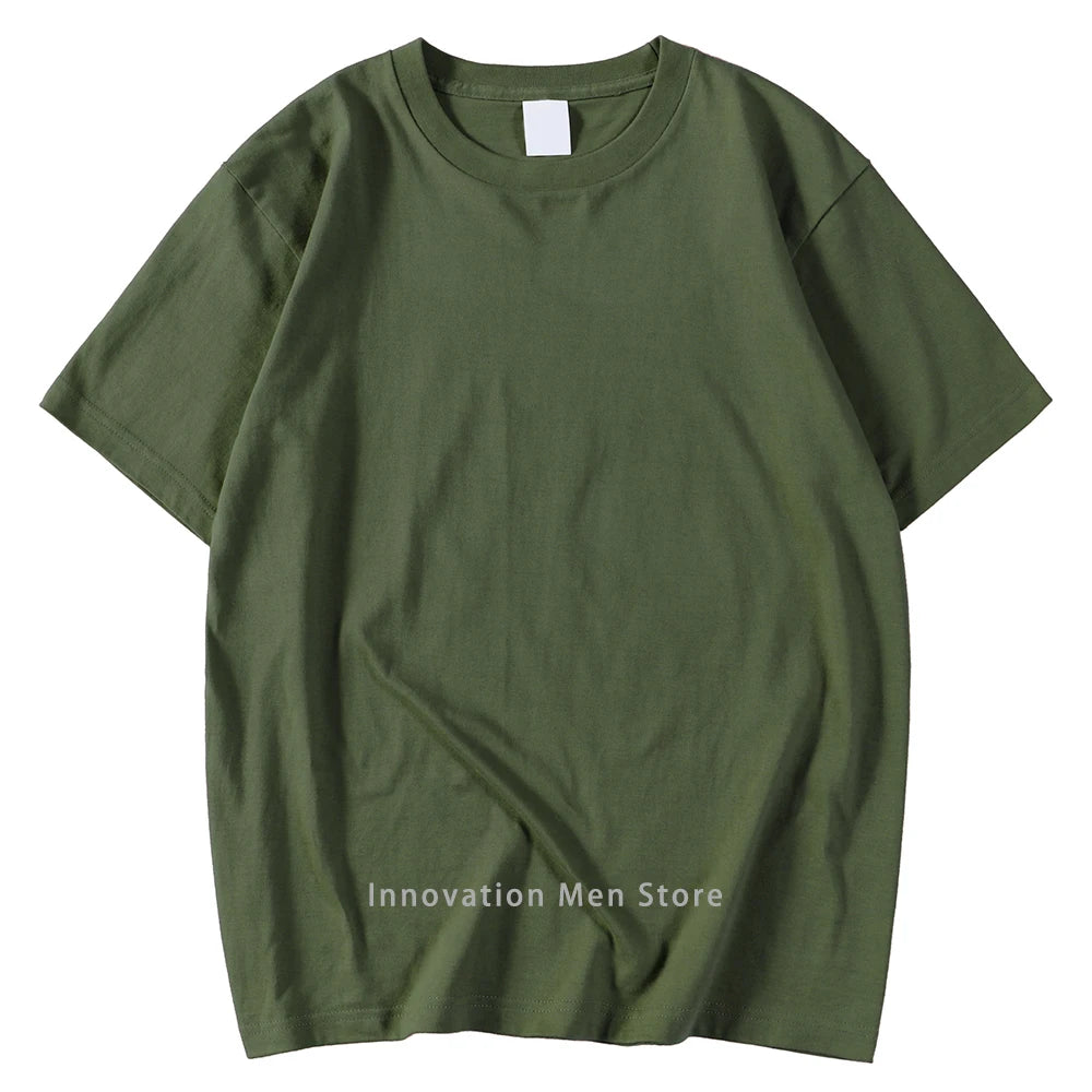 14 Colors Candy Color 100% Cotton T-Shirts Men Women Oversized Short Sleeves Casual Breathable S-XXXL Tee Clothing Soft T Shirts