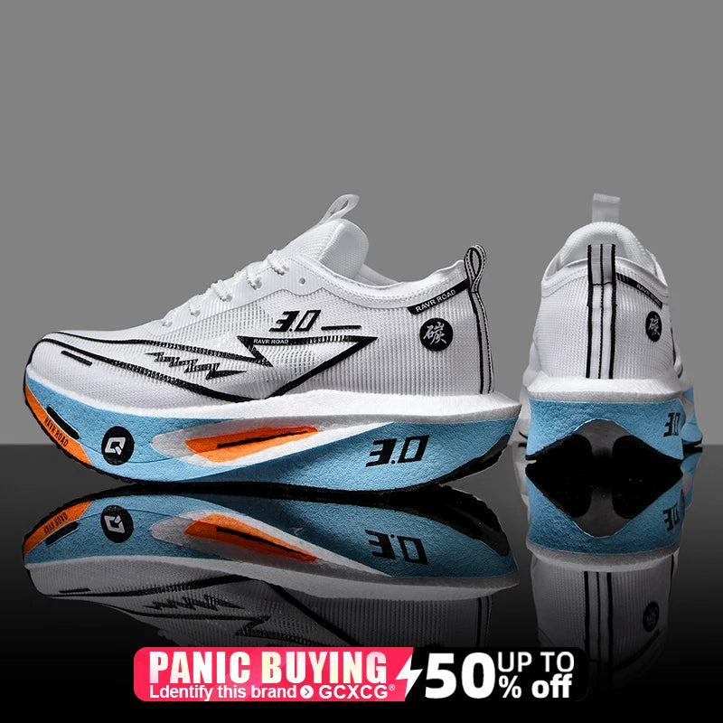 Running Shoes Speciality Carbon Board Marathon Men Sports Breathable Lightweight Women's Comfortable Athletic Nonskid Sneakers