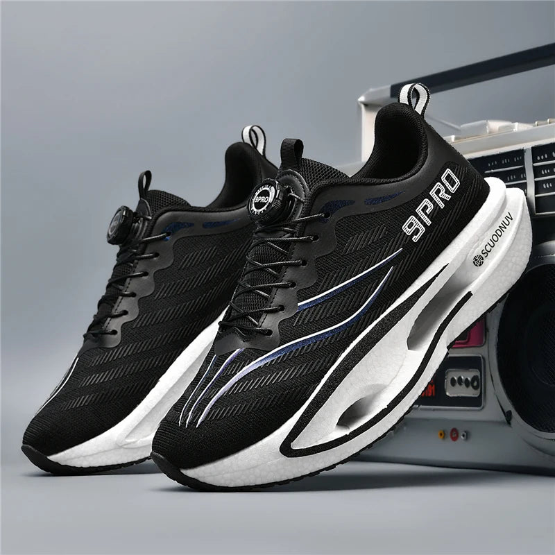Men Casual Sports Running Shoes Carbon Board Marathon Training Breathable Women's Jogging Athletic Nonskid Walking Sneakers