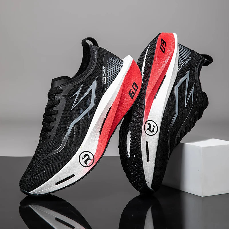 2026 Air Cushion Jogging Shoes Running Shoes Carbon Board Marathon Men Sports Breathable Lightweight Women's Nonskid Sneakers