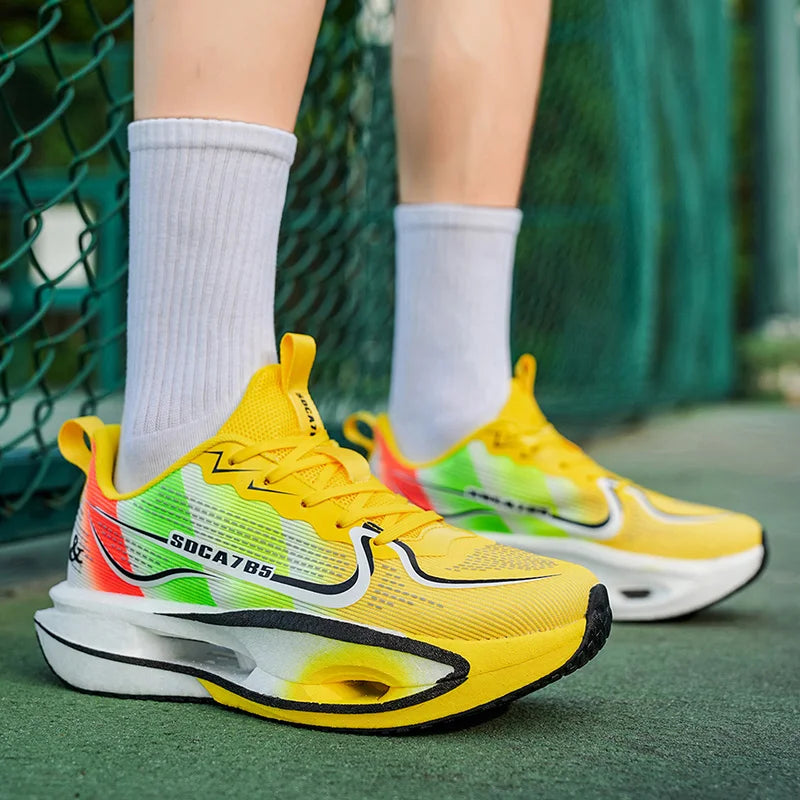 Carbon Plate Marathon Running Racing Shoes Sports Sneakers Professional Jogging Shoes Mens Sneakers Comfortable Athletic for Men
