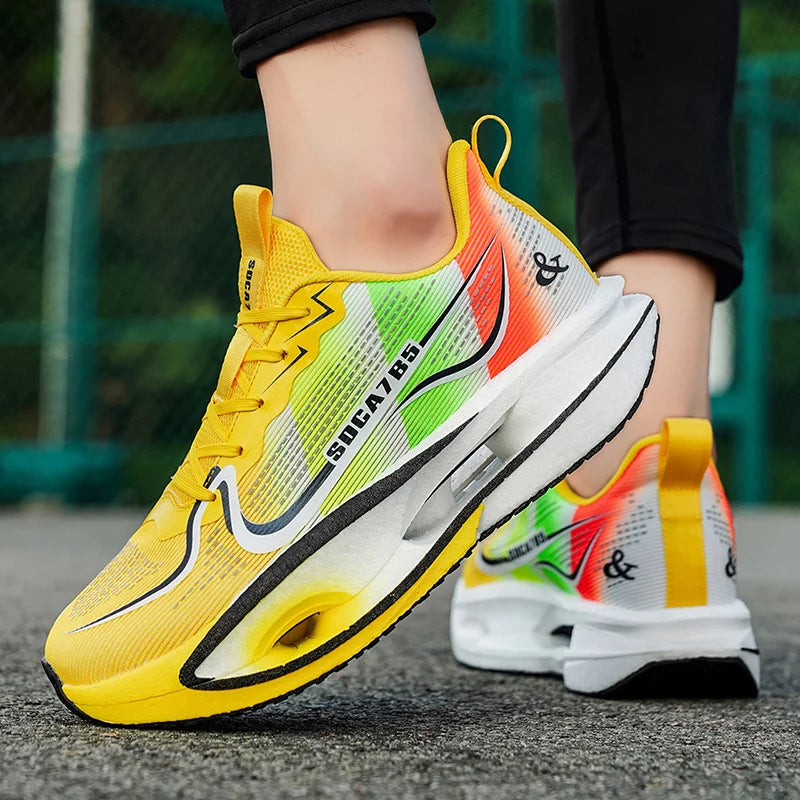 Carbon Plate Marathon Running Racing Shoes Sports Sneakers Professional Jogging Shoes Mens Sneakers Comfortable Athletic for Men