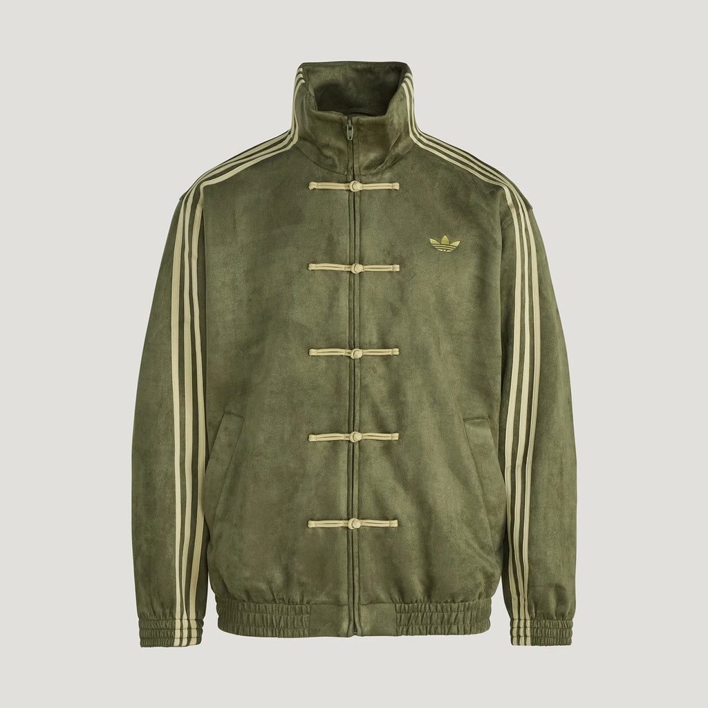 Adidas genuine clover men's and women's new Chinese style fashionable stand up collar jacket KT3847