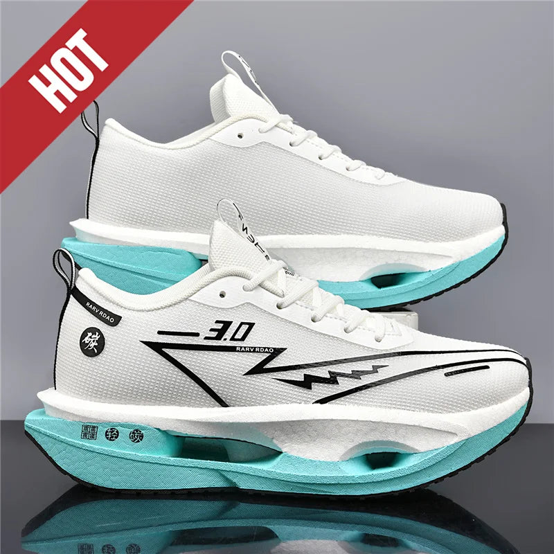 Running Shoes Carbon Board Professional Marathon Men Sports Breathable Lightweight Women's Comfortable Athletic Nonskid Sneakers